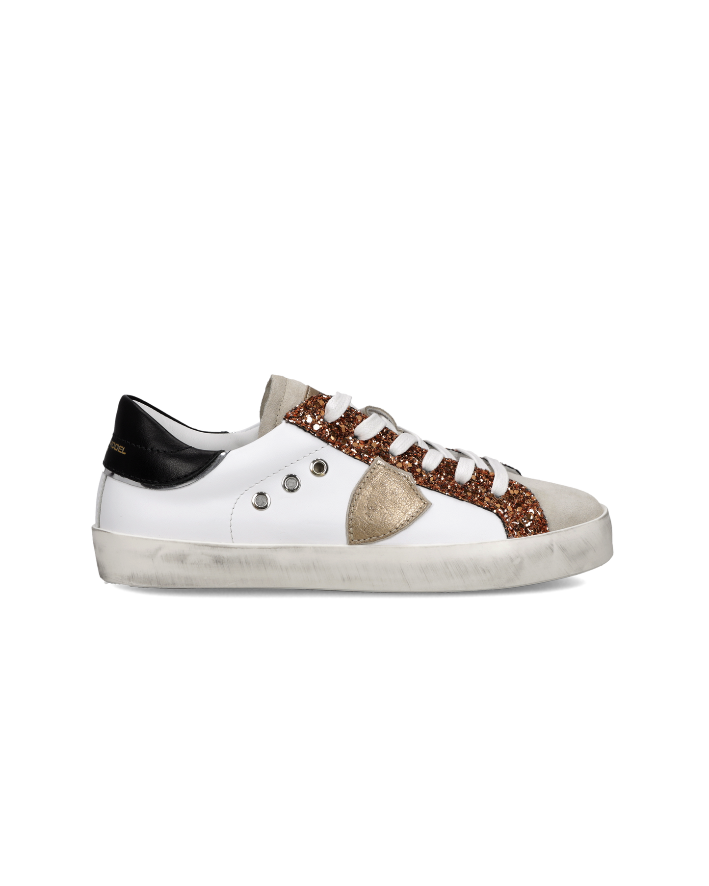 Sneaker Prsx Kids, Bianco Cognac 