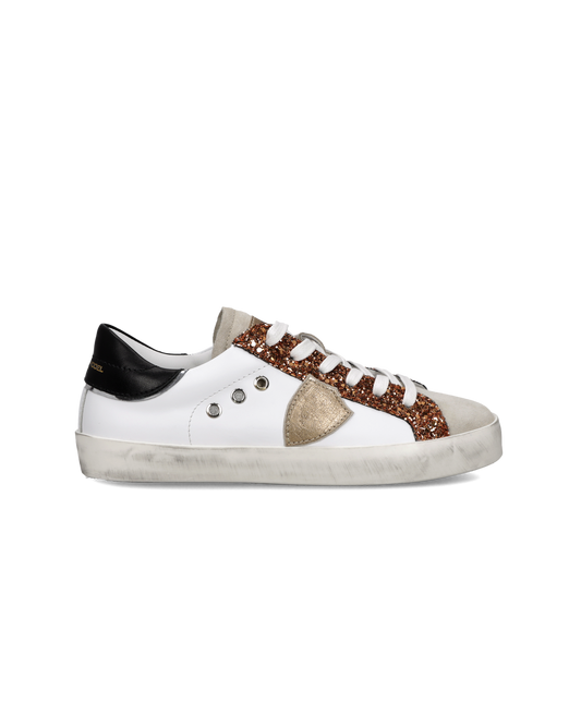Sneaker Prsx Kids, Bianco Cognac 