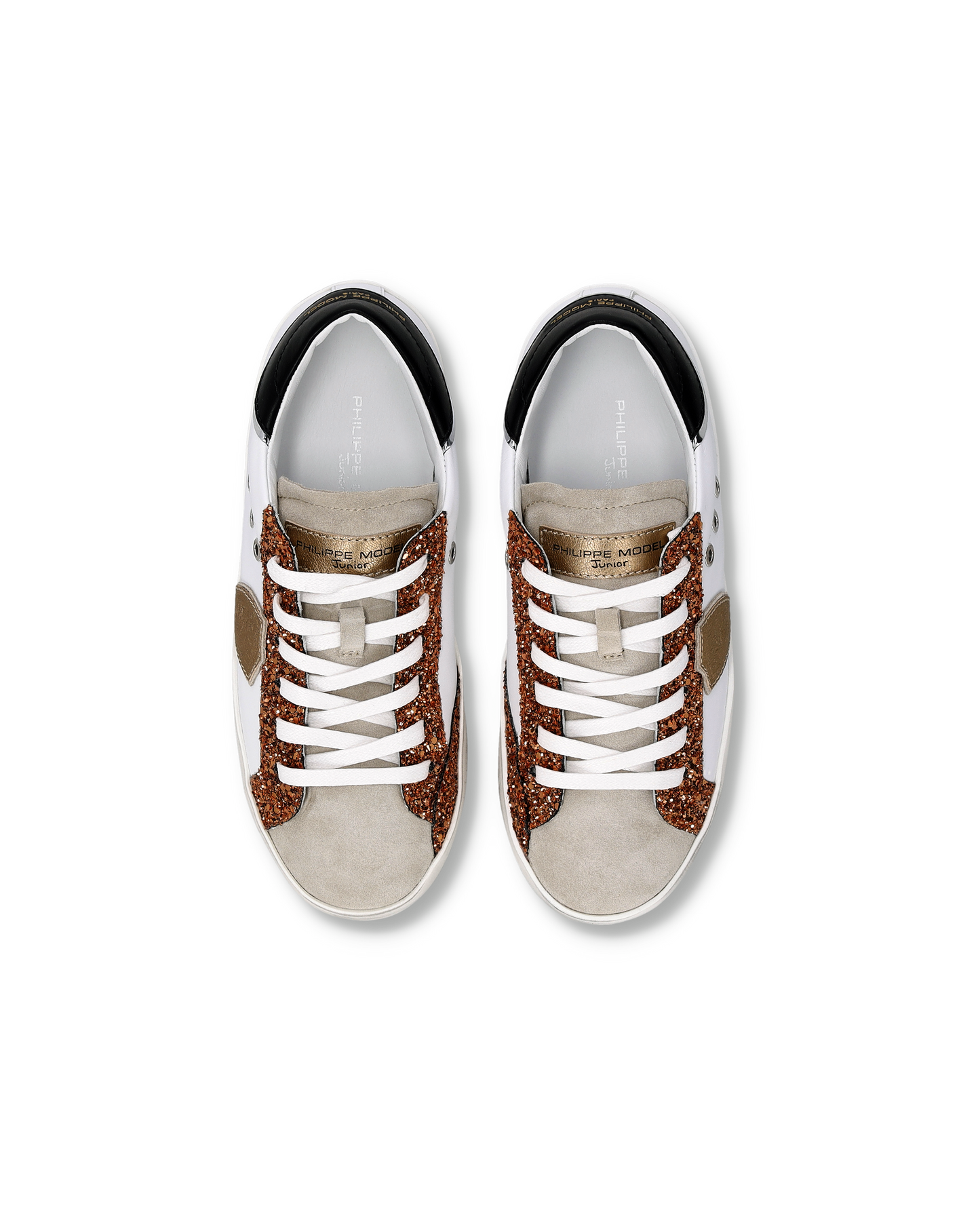 Sneaker Prsx Kids, Bianco Cognac 