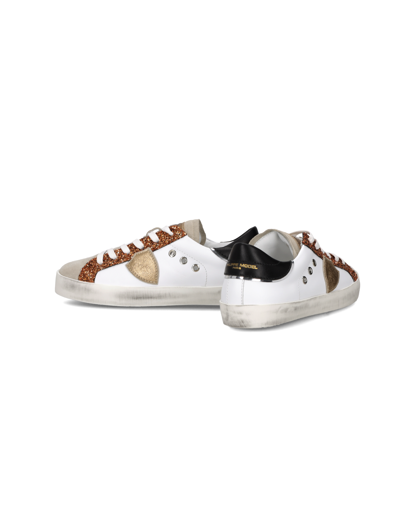 Sneaker Prsx Kids, Bianco Cognac 