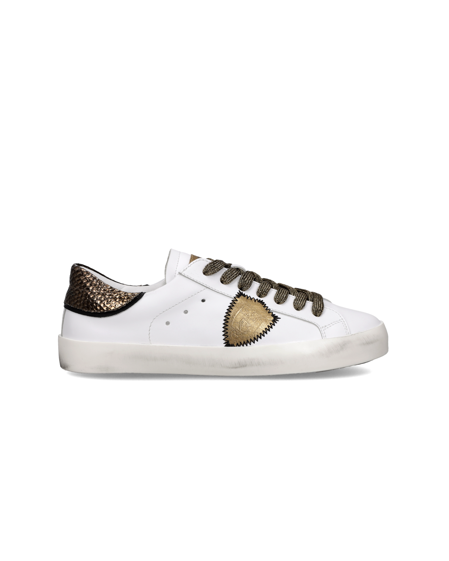 Sneaker Prsx Kids, Bianco Bronzo