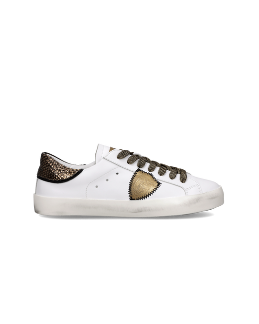 Sneaker Prsx Kids, Bianco Bronzo