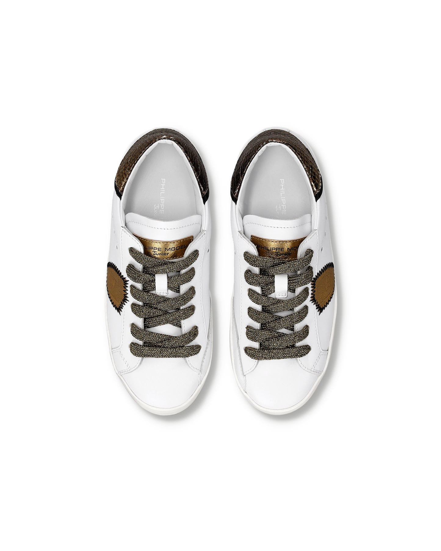Sneaker Prsx Kids, Bianco Bronzo