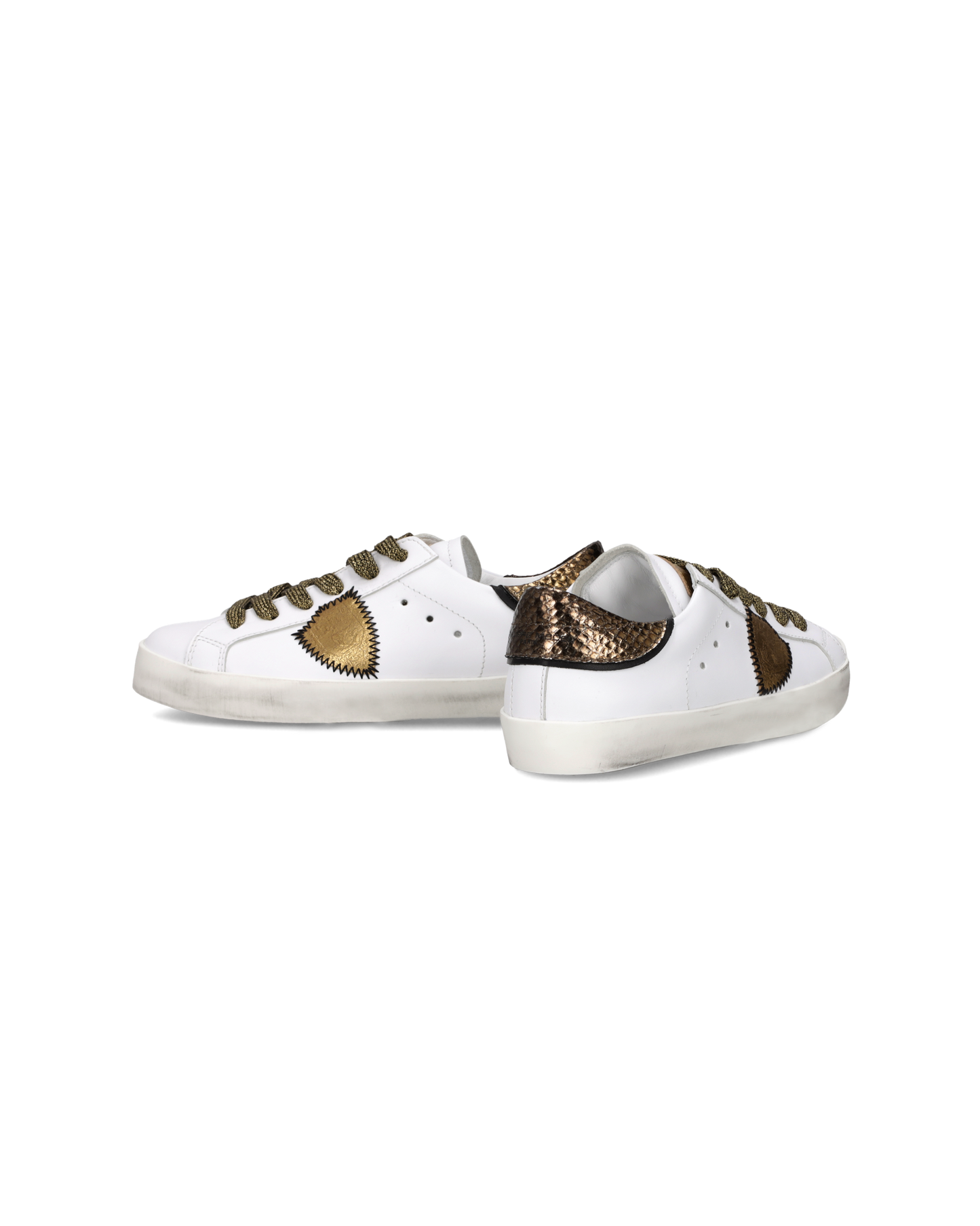 Sneaker Prsx Kids, Bianco Bronzo