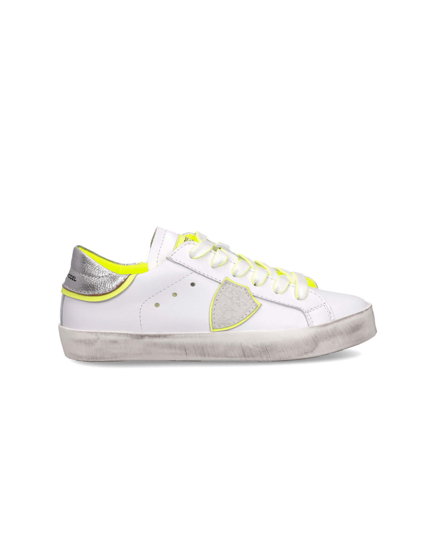 Sneaker Prsx Kids, Bianco Argento