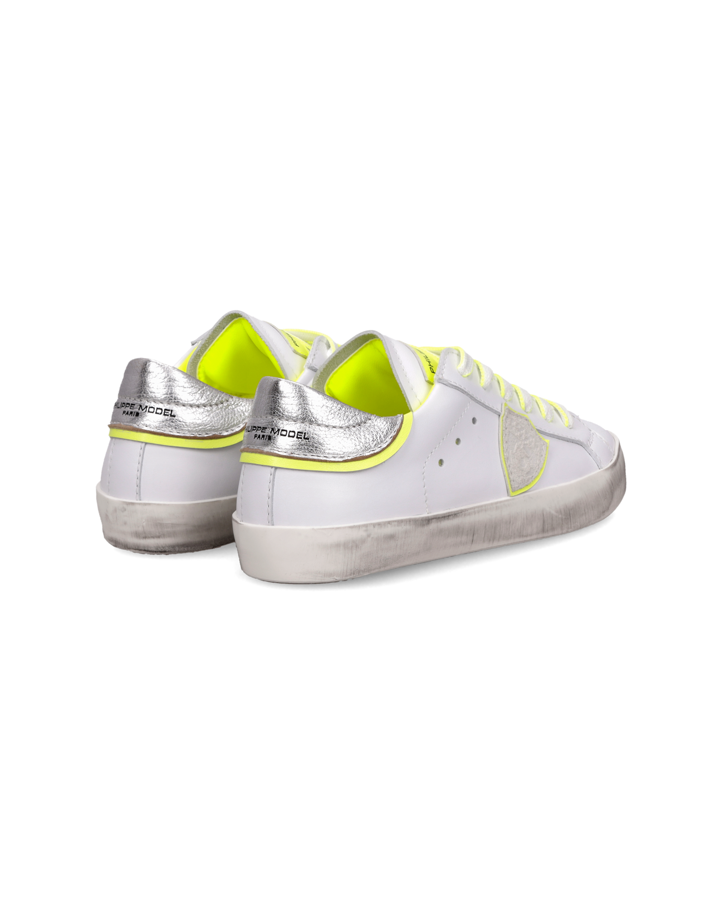 Sneaker Prsx Kids, Bianco Argento