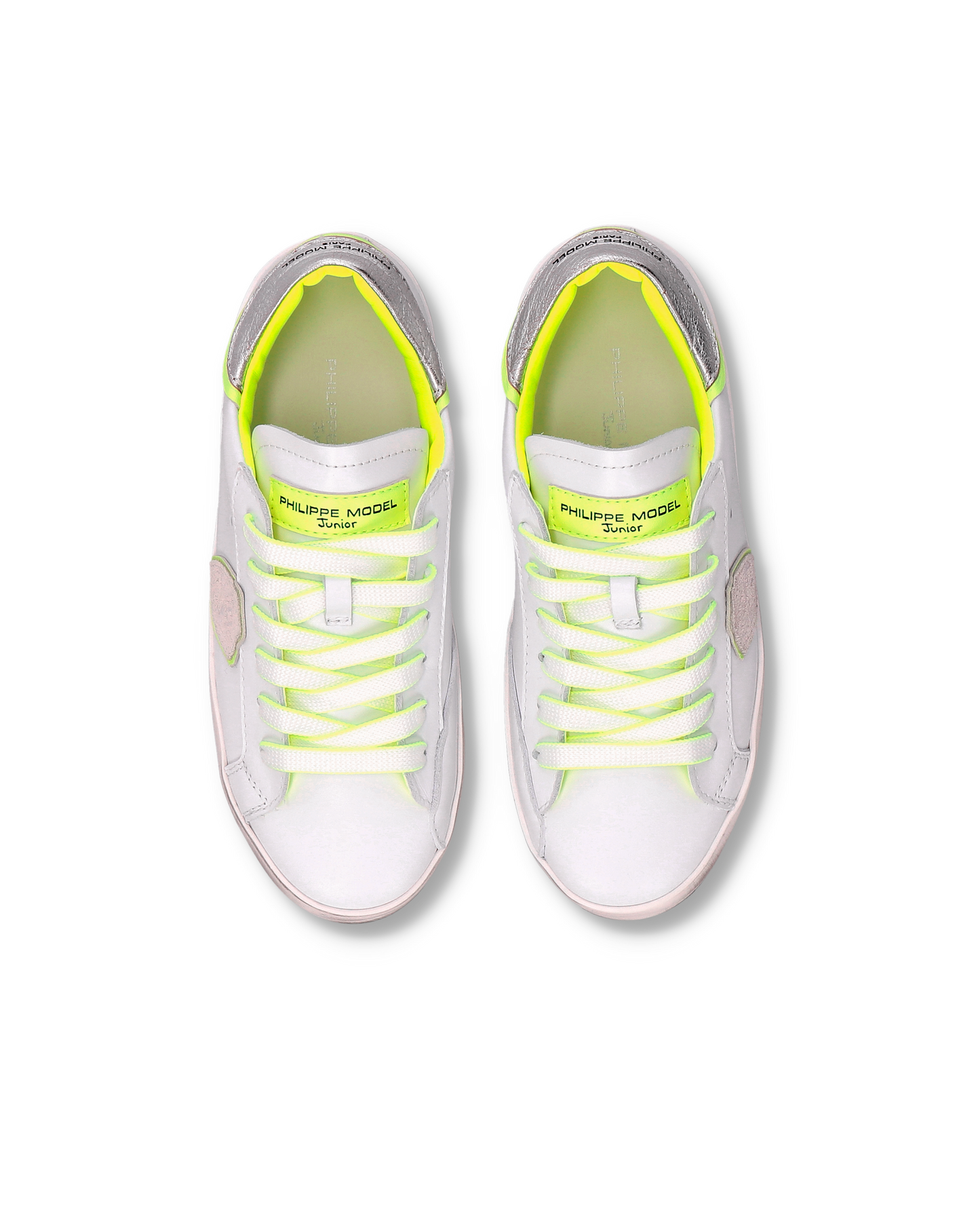 Sneaker Prsx Kids, Bianco Argento