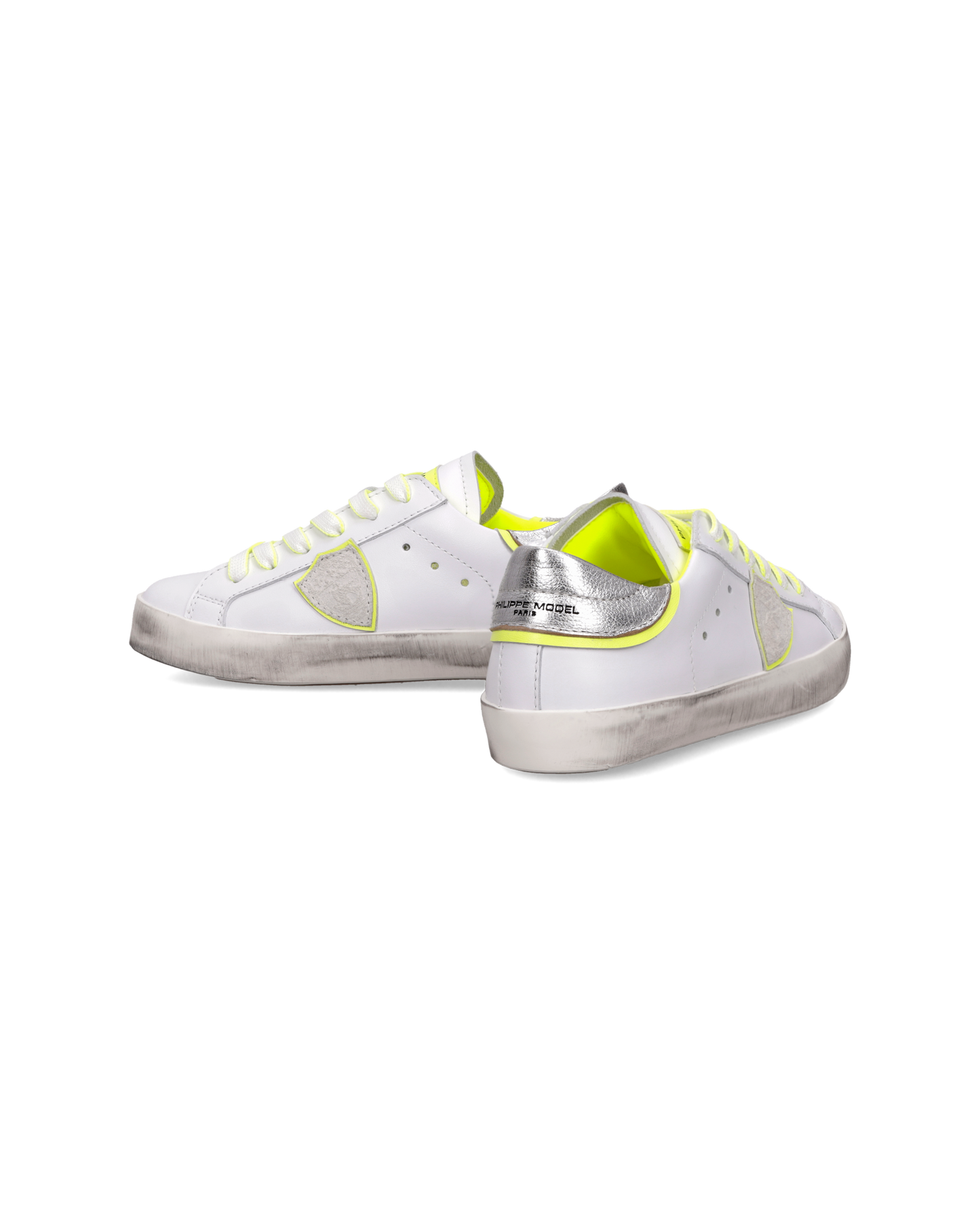 Sneaker Prsx Kids, Bianco Argento