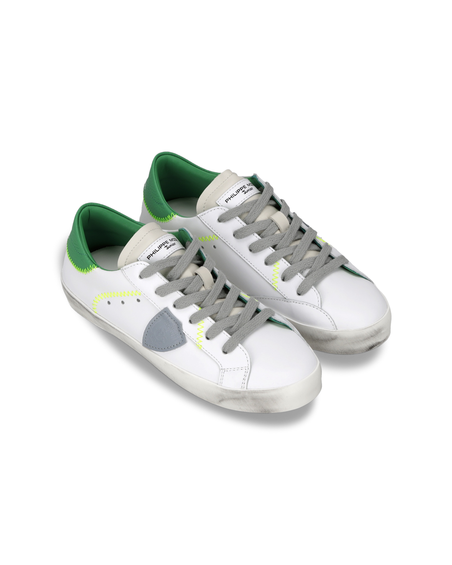 Baskets Prsx Kids, Blanc et Vert