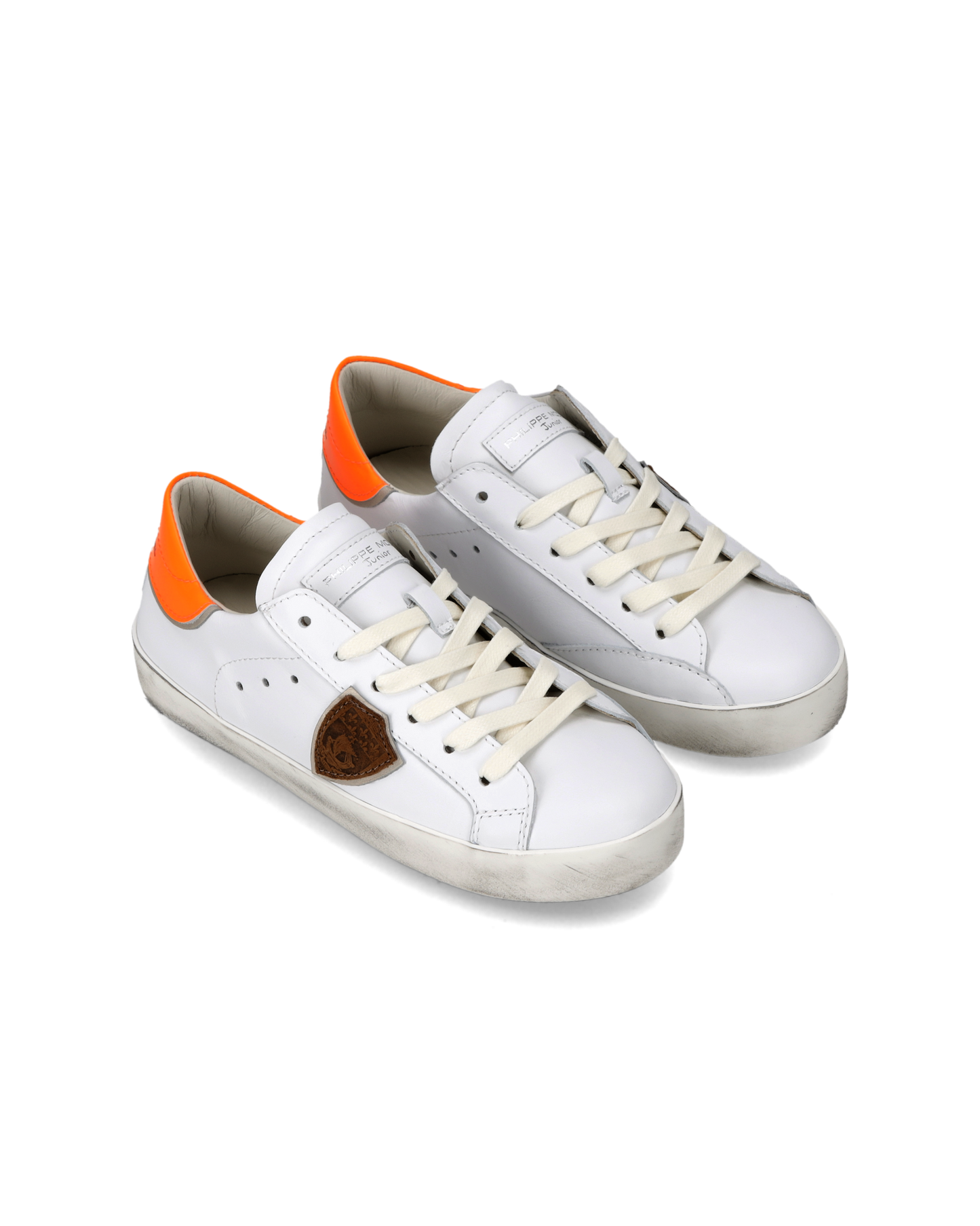 Sneakers Prsx Kids, White Neon Orange