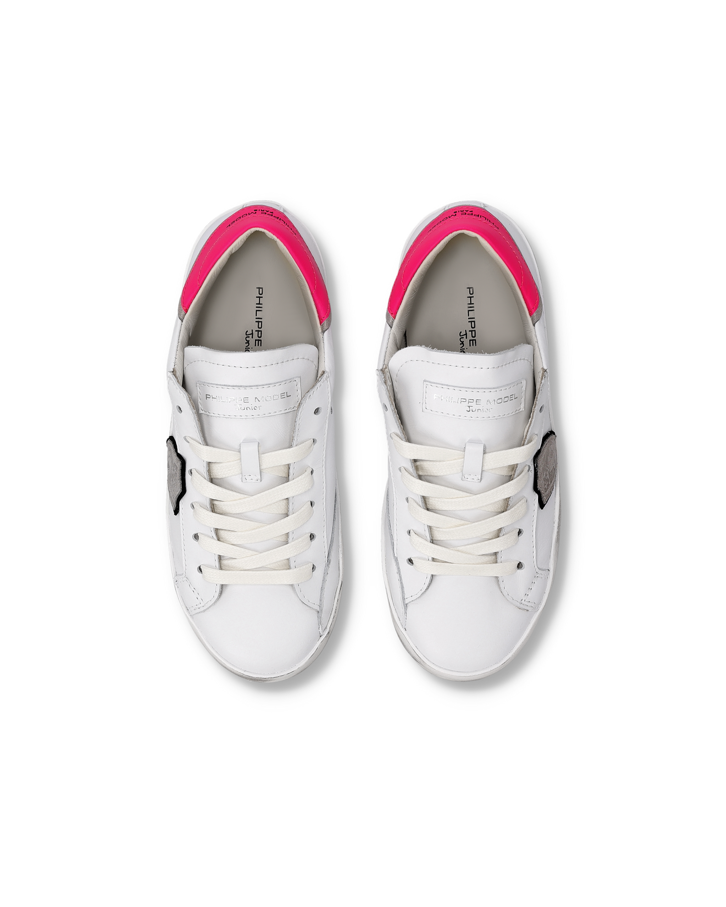 Sneaker Prsx Kids, Weiß Neonrosa