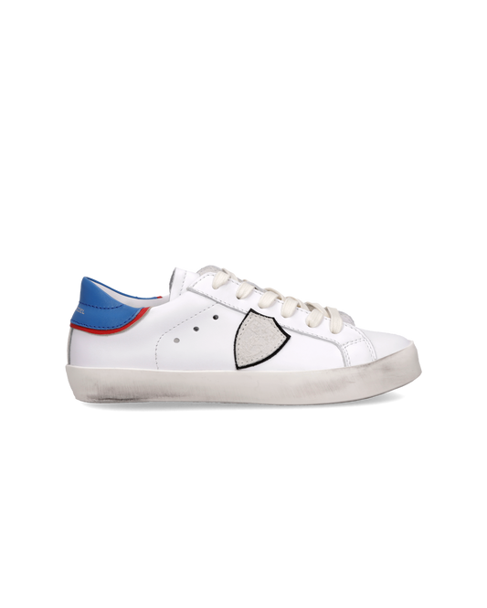 Sneaker Prsx Kids, Bianco Bluette
