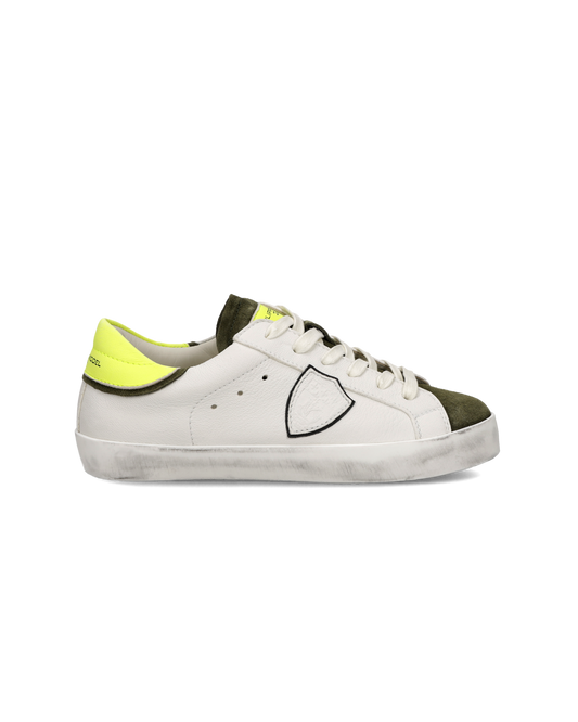 Sneaker Prsx Kids, Bianco Giallo