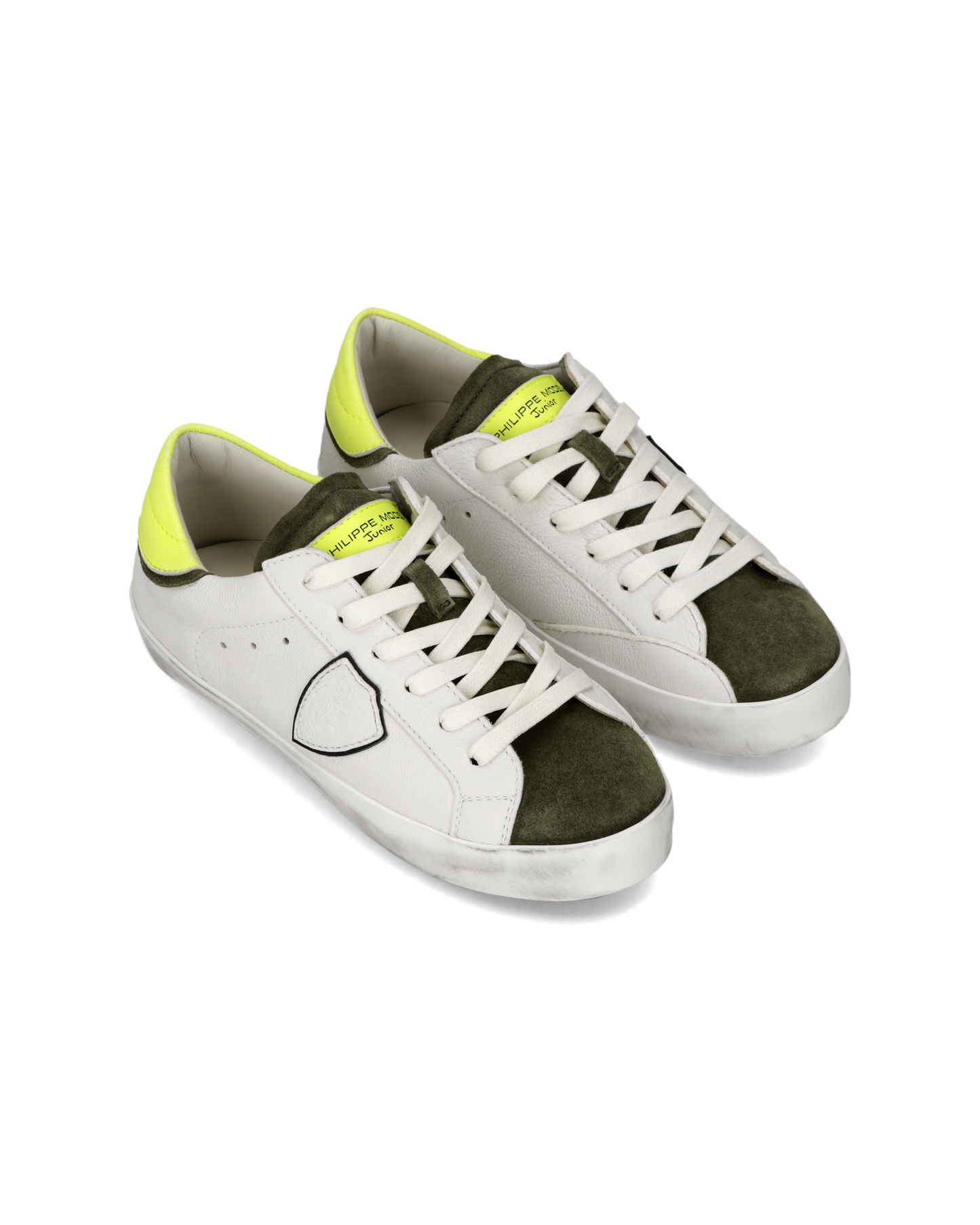 Sneaker Prsx Kids, Bianco Giallo