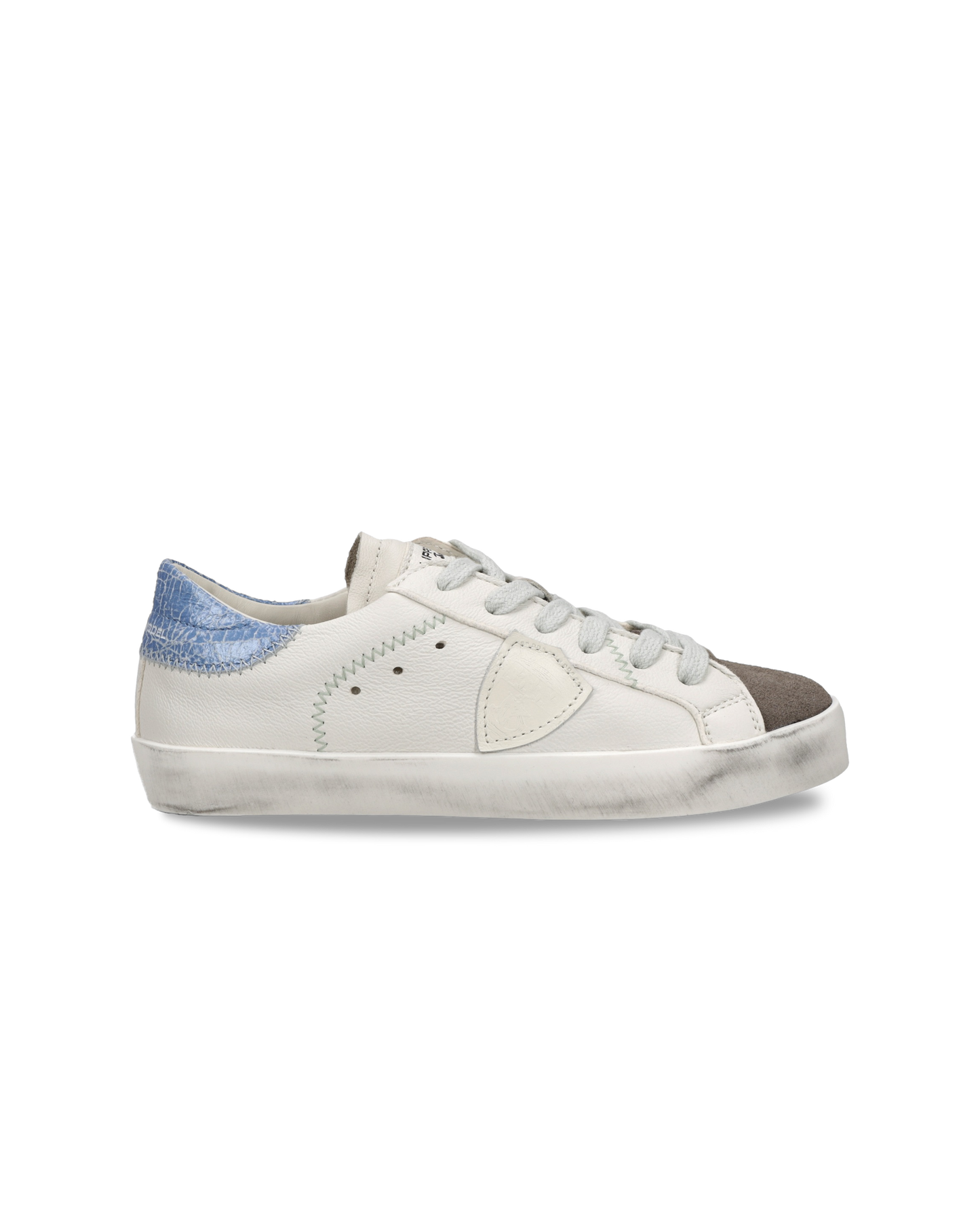 Baskets Prsx Kids, Blanc et Bleu Ciel