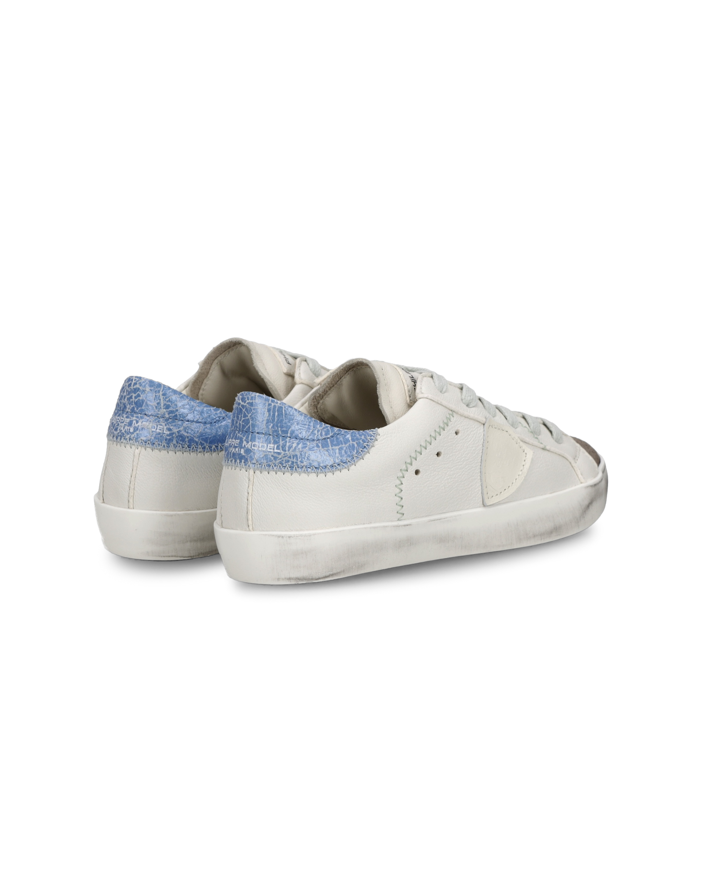 Baskets Prsx Kids, Blanc et Bleu Ciel