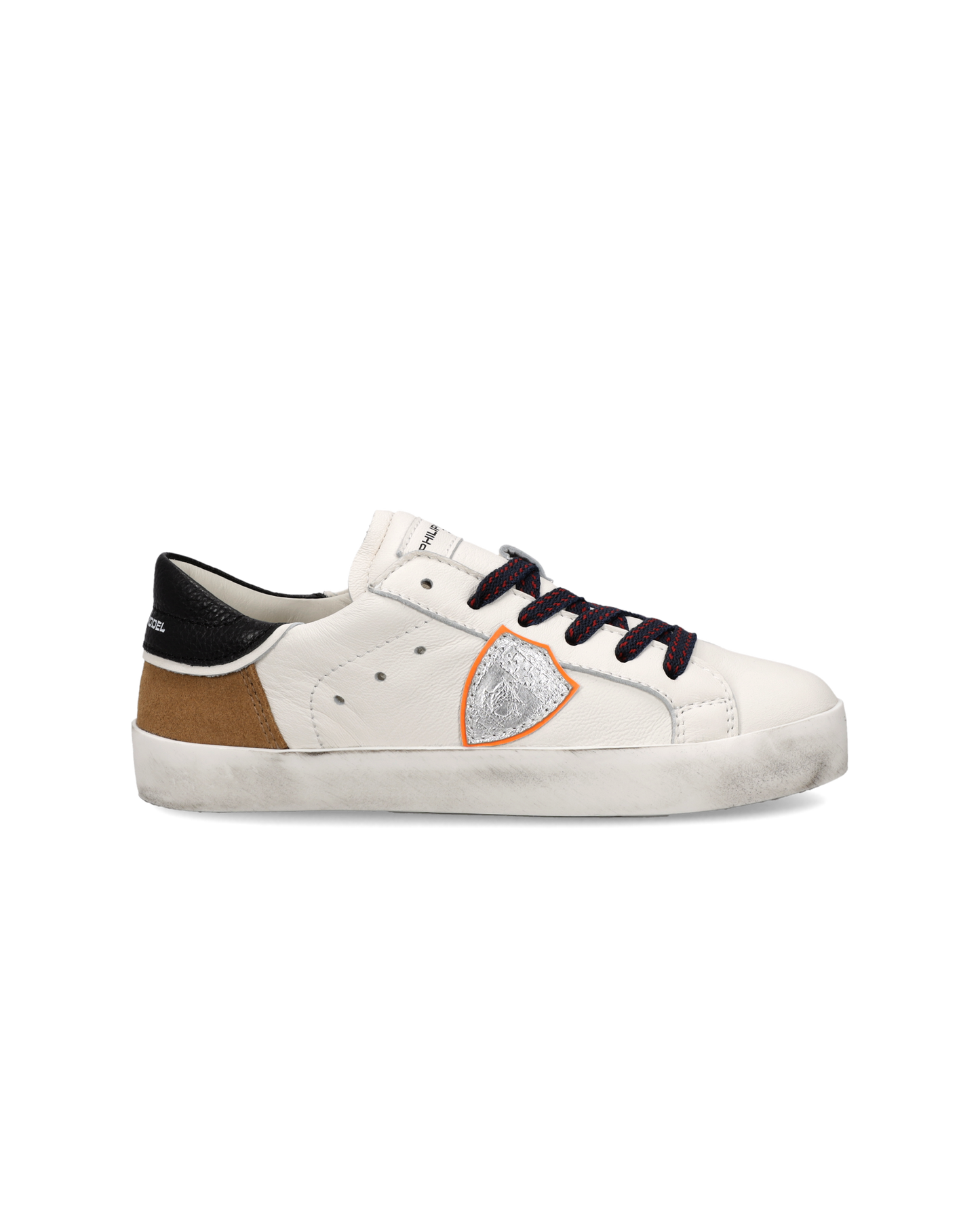 Sneaker Prsx Kids, White Cognac Black