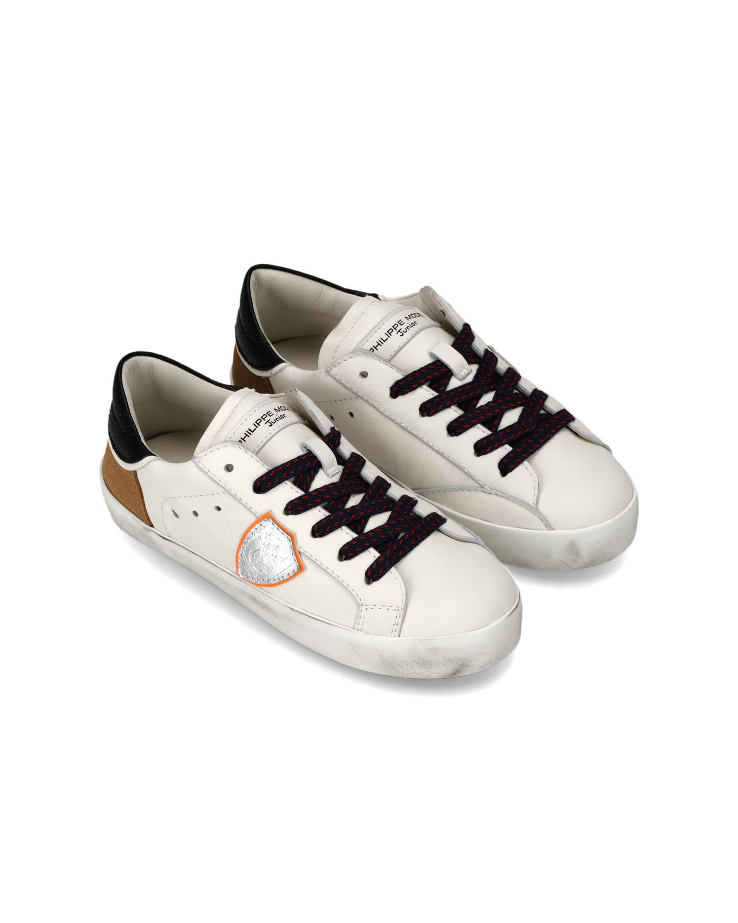 Sneaker Prsx Kids, White Cognac Black