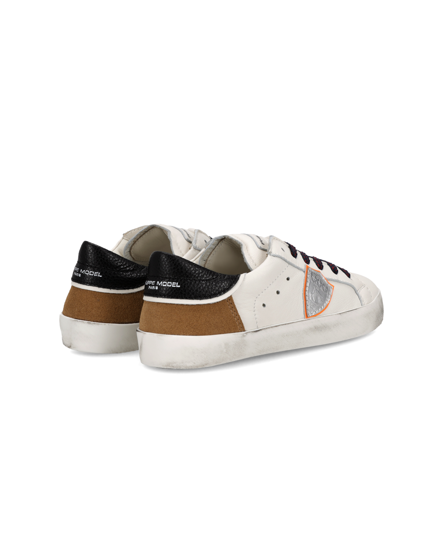 Sneaker Prsx Kids, White Cognac Black