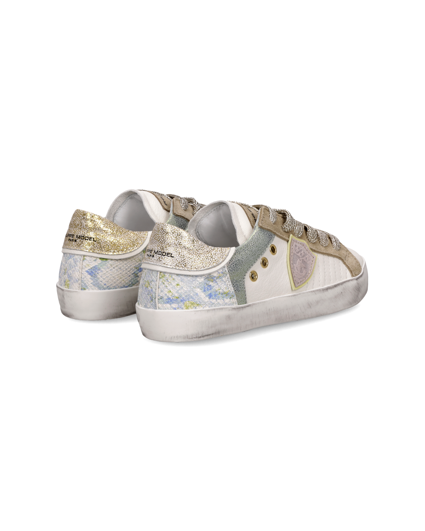 Sneaker Prsx Kids, Bianco Oro