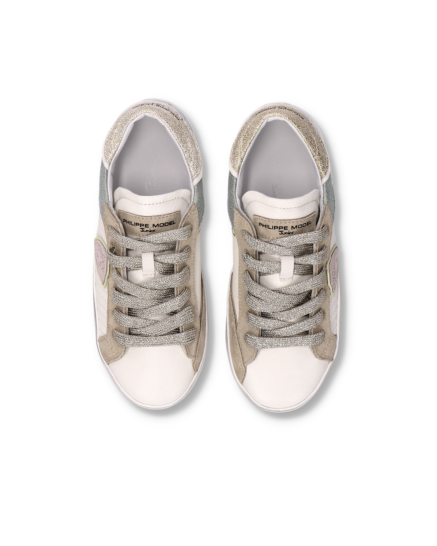 Sneaker Prsx Kids, Bianco Oro