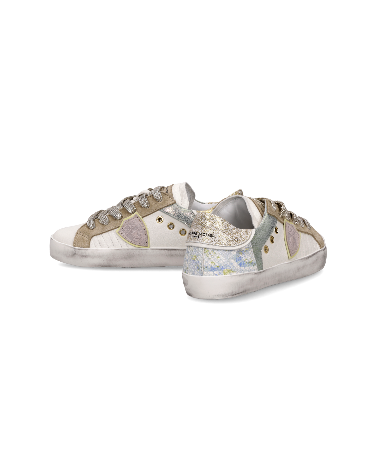 Sneaker Prsx Kids, Bianco Oro