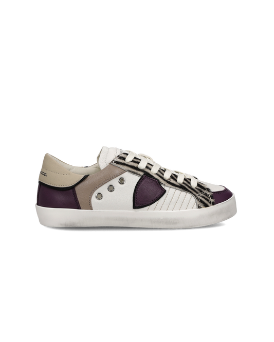 Sneaker Prsx Kids, Bianco Viola