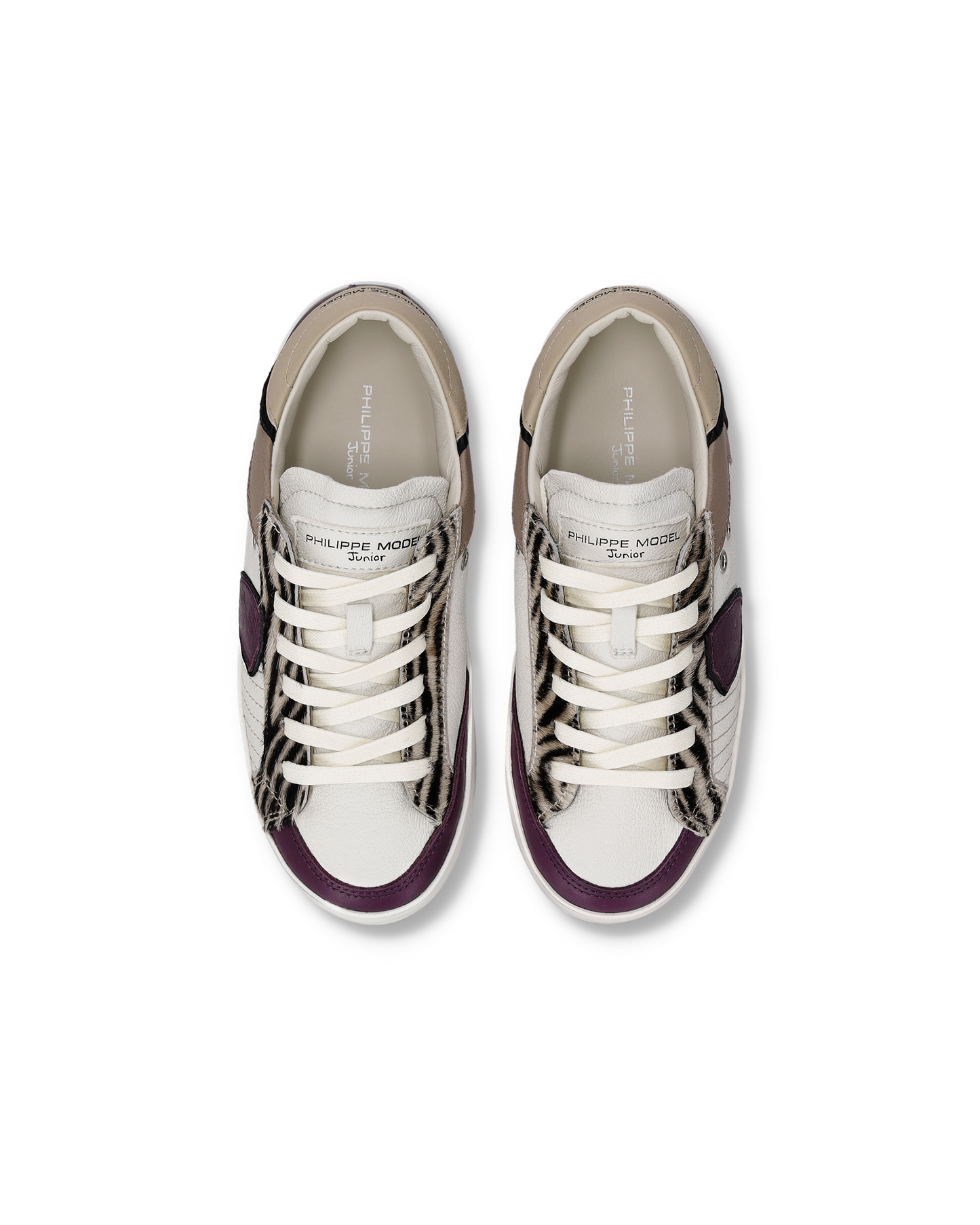 Sneaker Prsx Kids, Bianco Viola