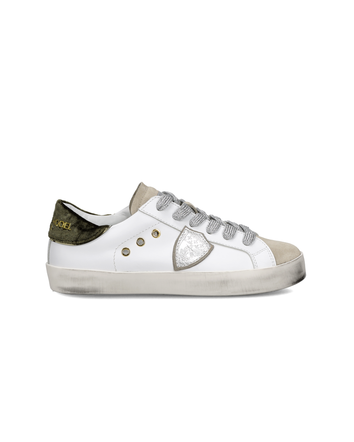 Sneaker Prsx Kids, Bianco Verde Militare