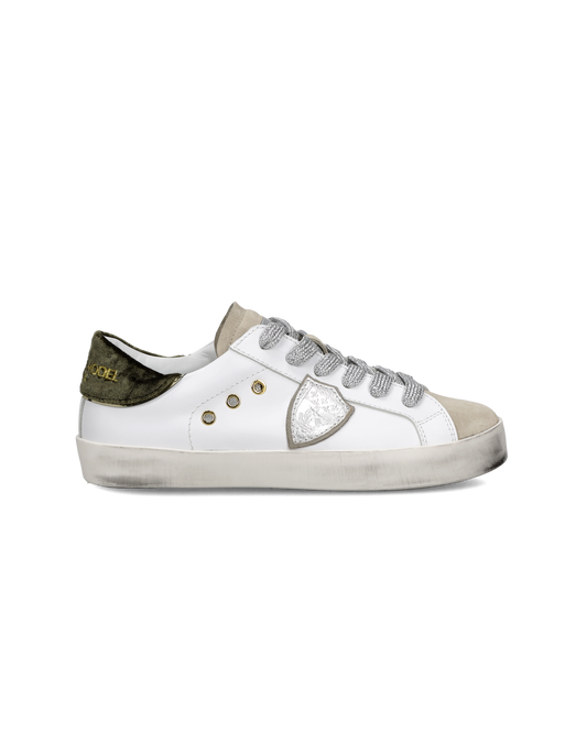 Sneaker Prsx Kids, Bianco Verde Militare