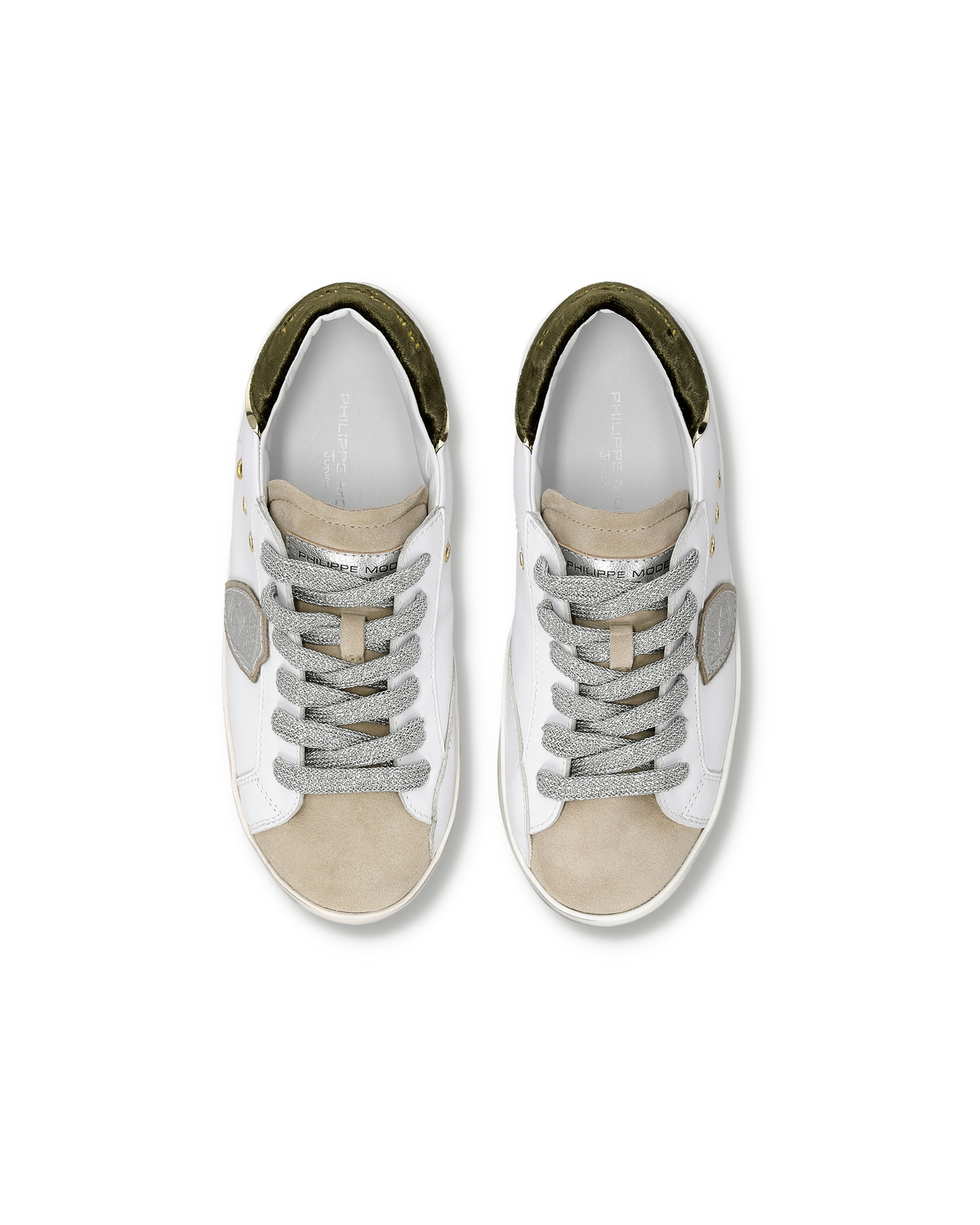 Sneaker Prsx Kids, Bianco Verde Militare