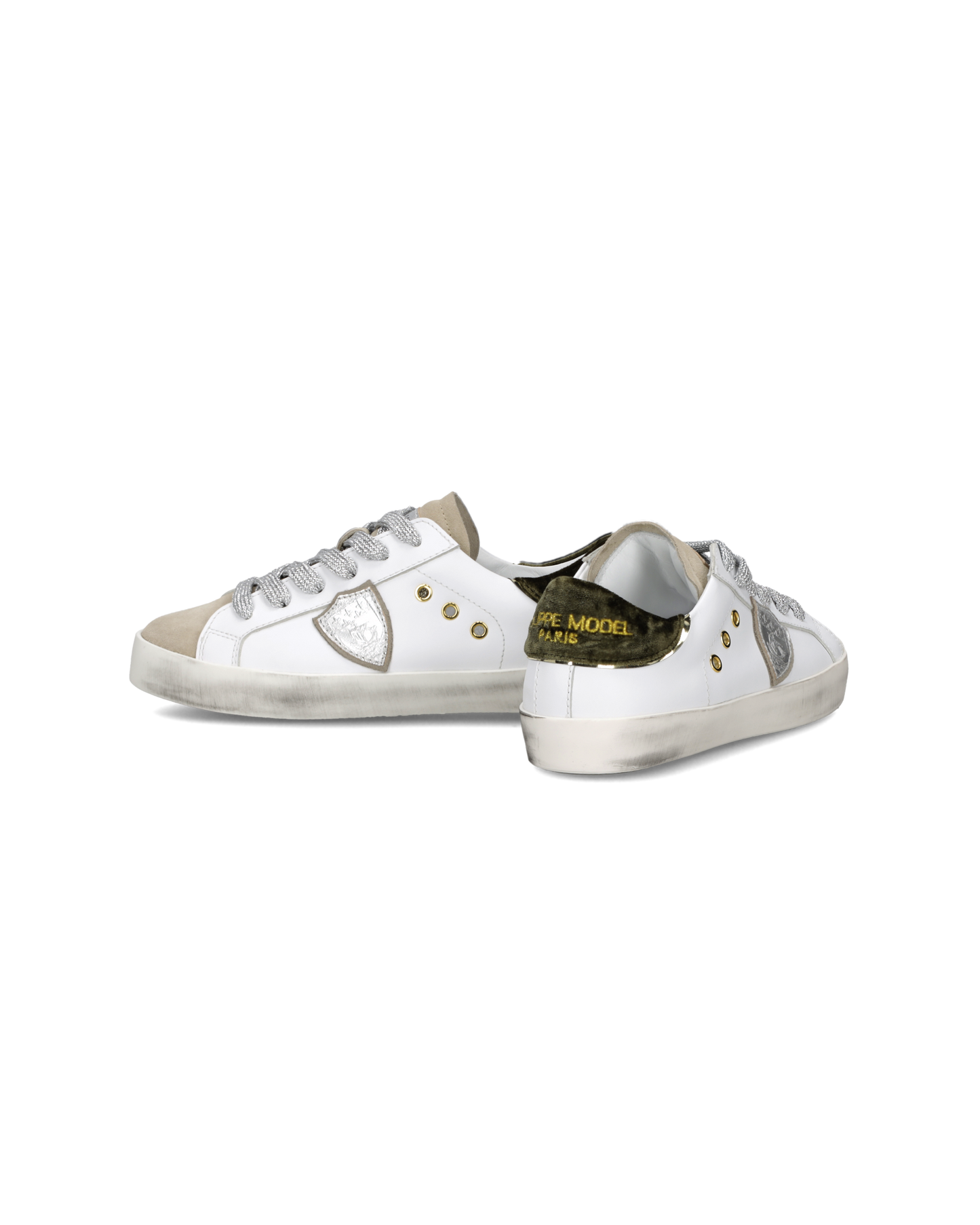 Sneaker Prsx Kids, Bianco Verde Militare
