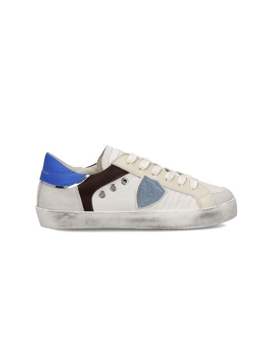Sneaker Prsx Kids, Bianco Blu Grigio