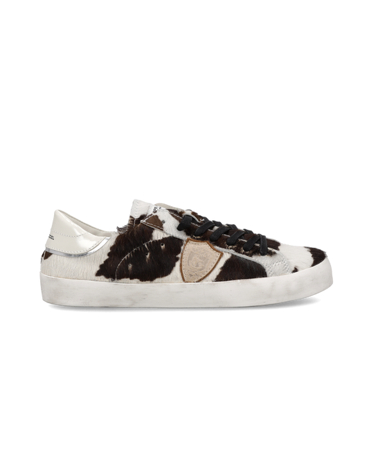 Sneaker Prsx Junior, Stampa Animalier Bianco Marrone