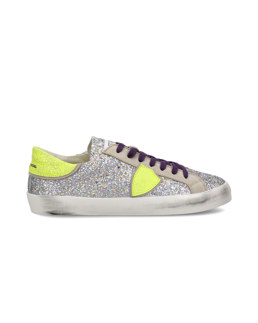 Sneakers Prsx Junior, Silver Neon