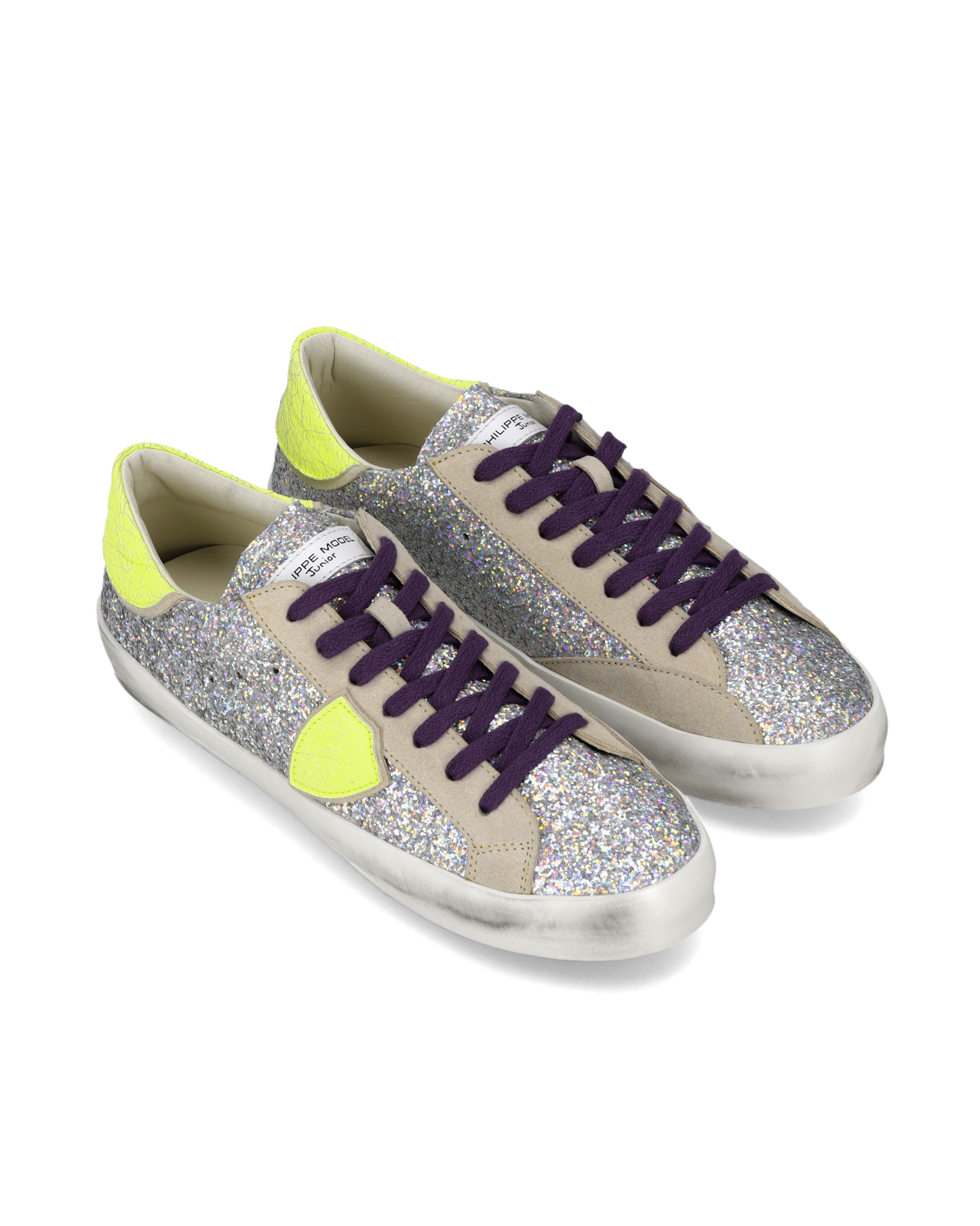 Sneaker Prsx Junior, Argento Fluo