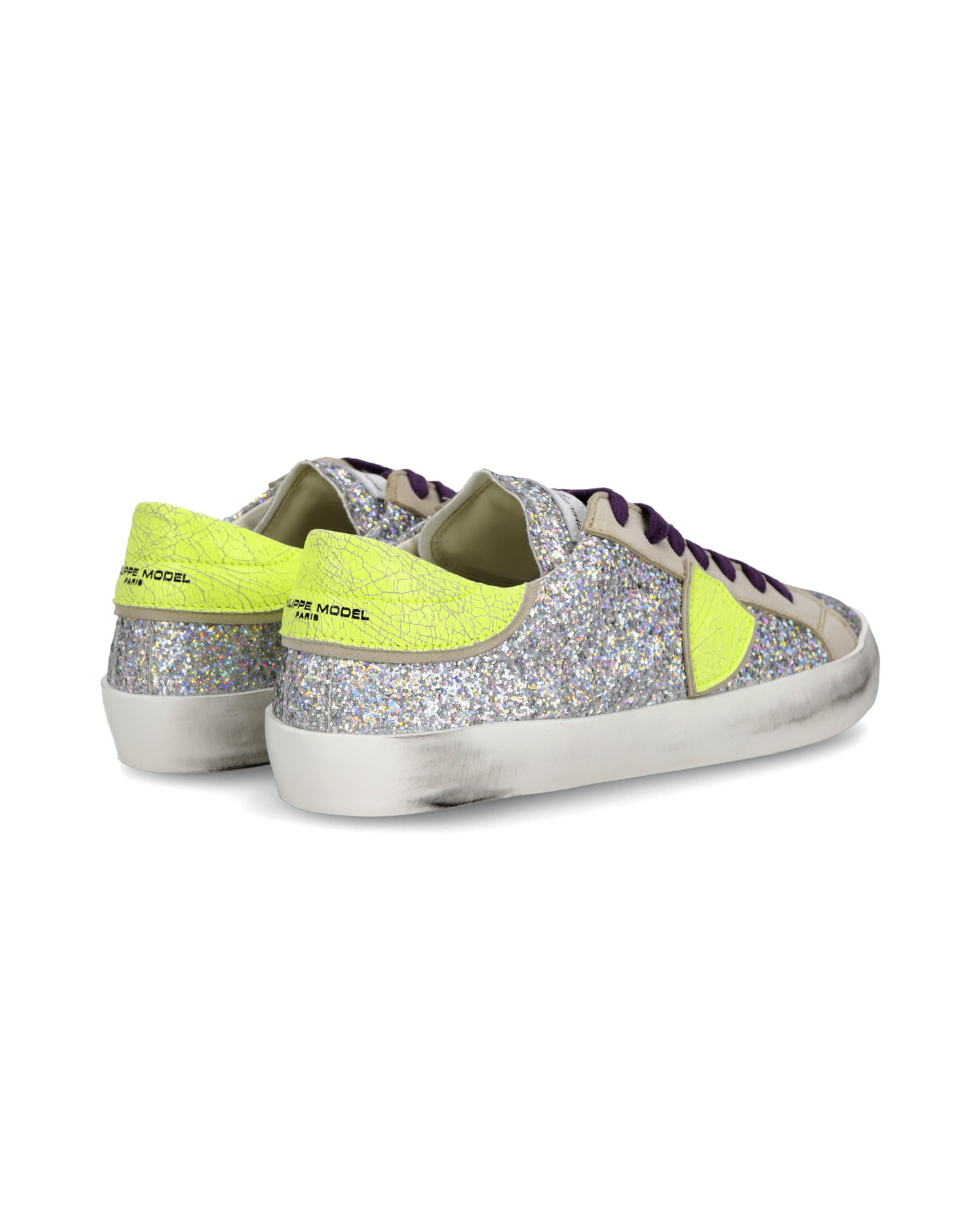 Sneaker Prsx Junior, Argento Fluo