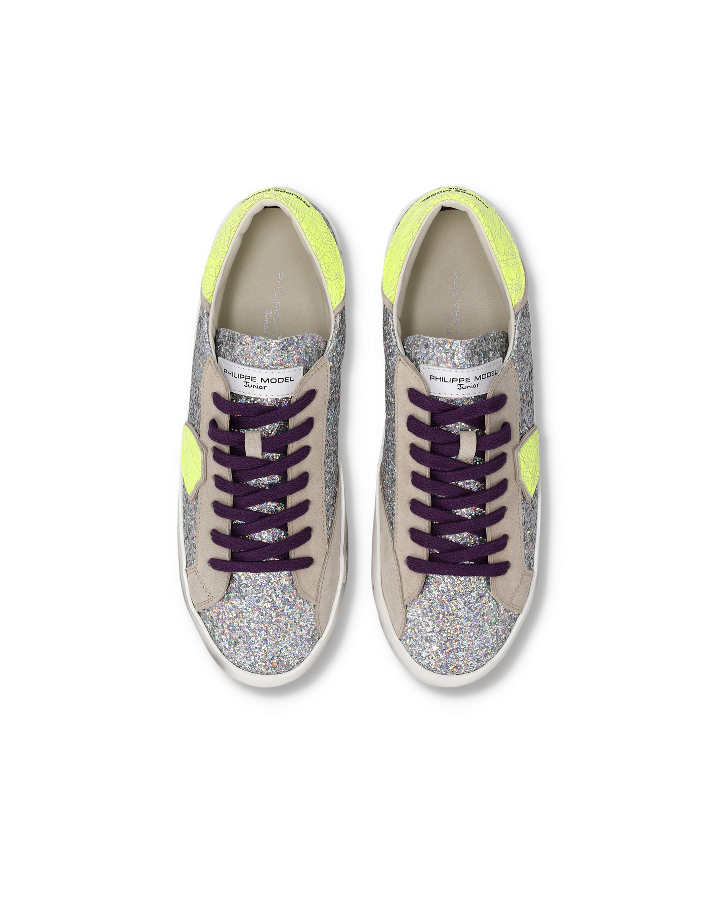 Sneaker Prsx Junior, Argento Fluo