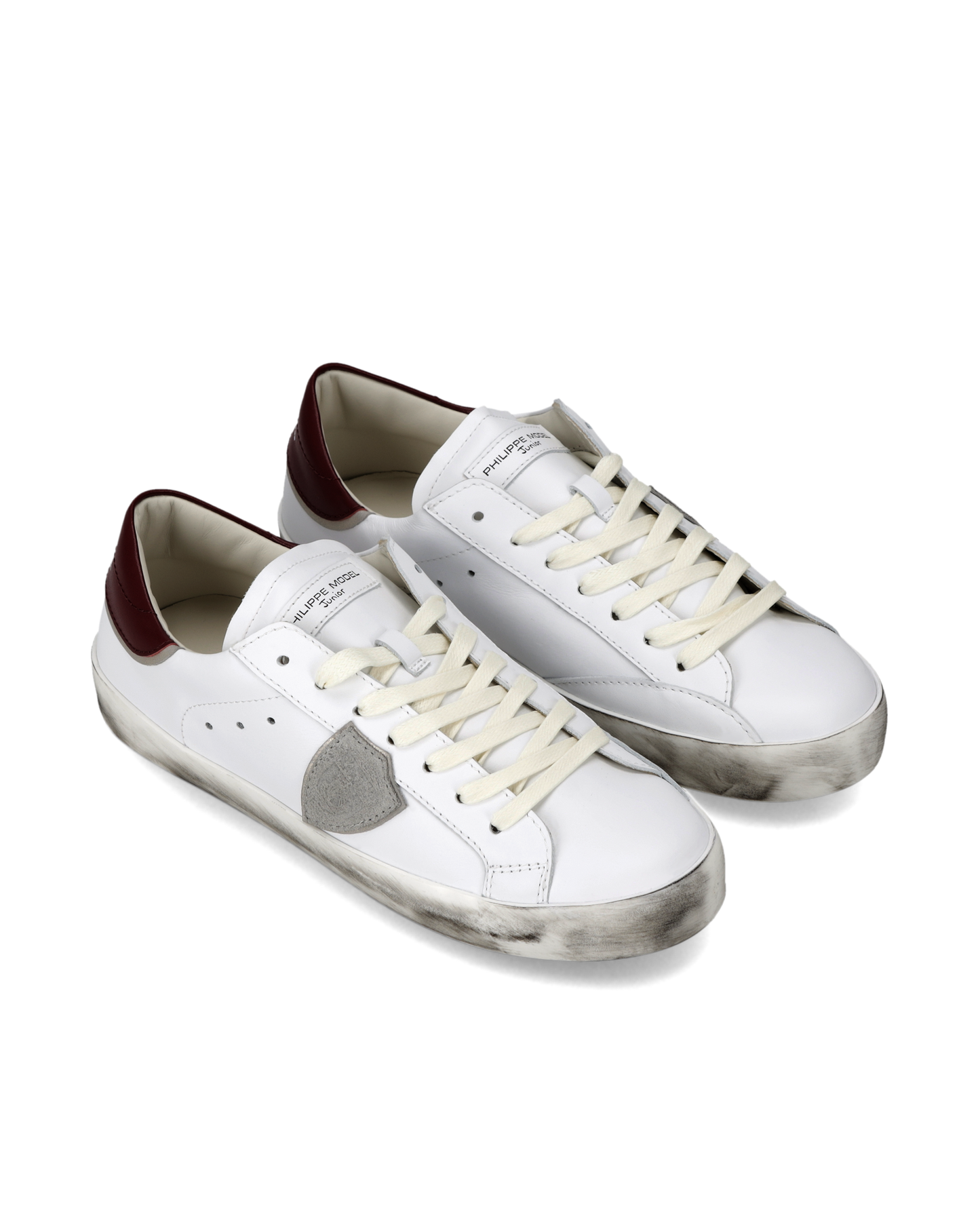 Baskets Prsx Junior, Blanc Bordeaux