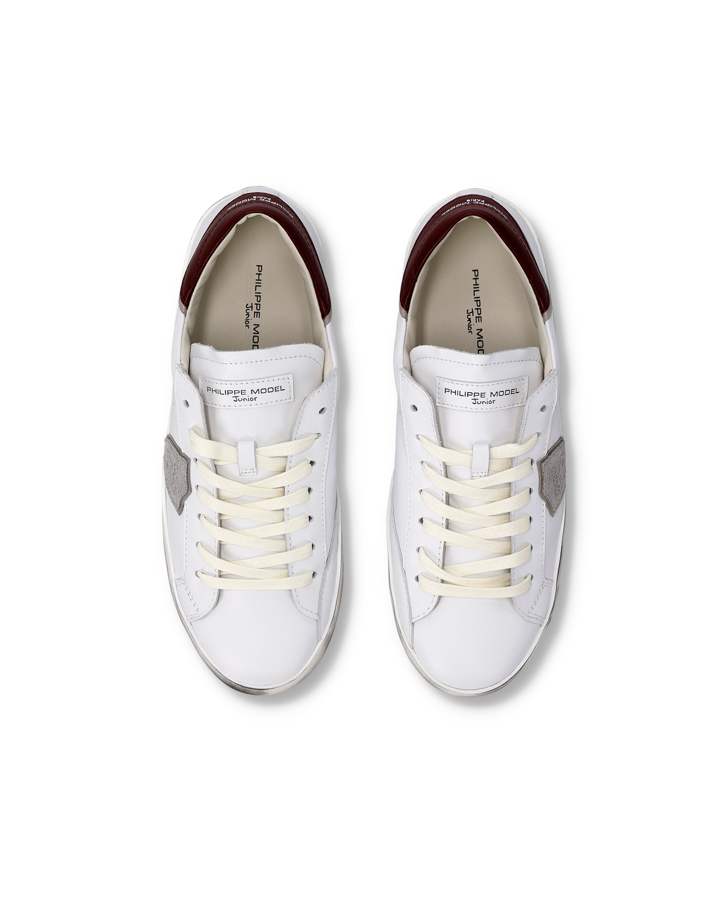 Baskets Prsx Junior, Blanc Bordeaux