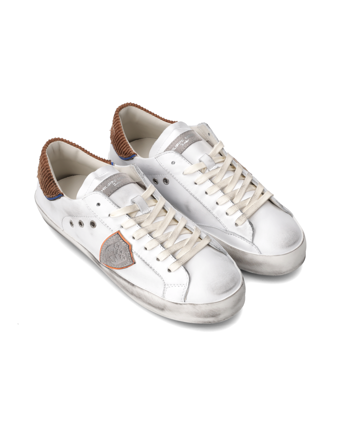 Sneakers Prsx Junior, Bianco e Marrone