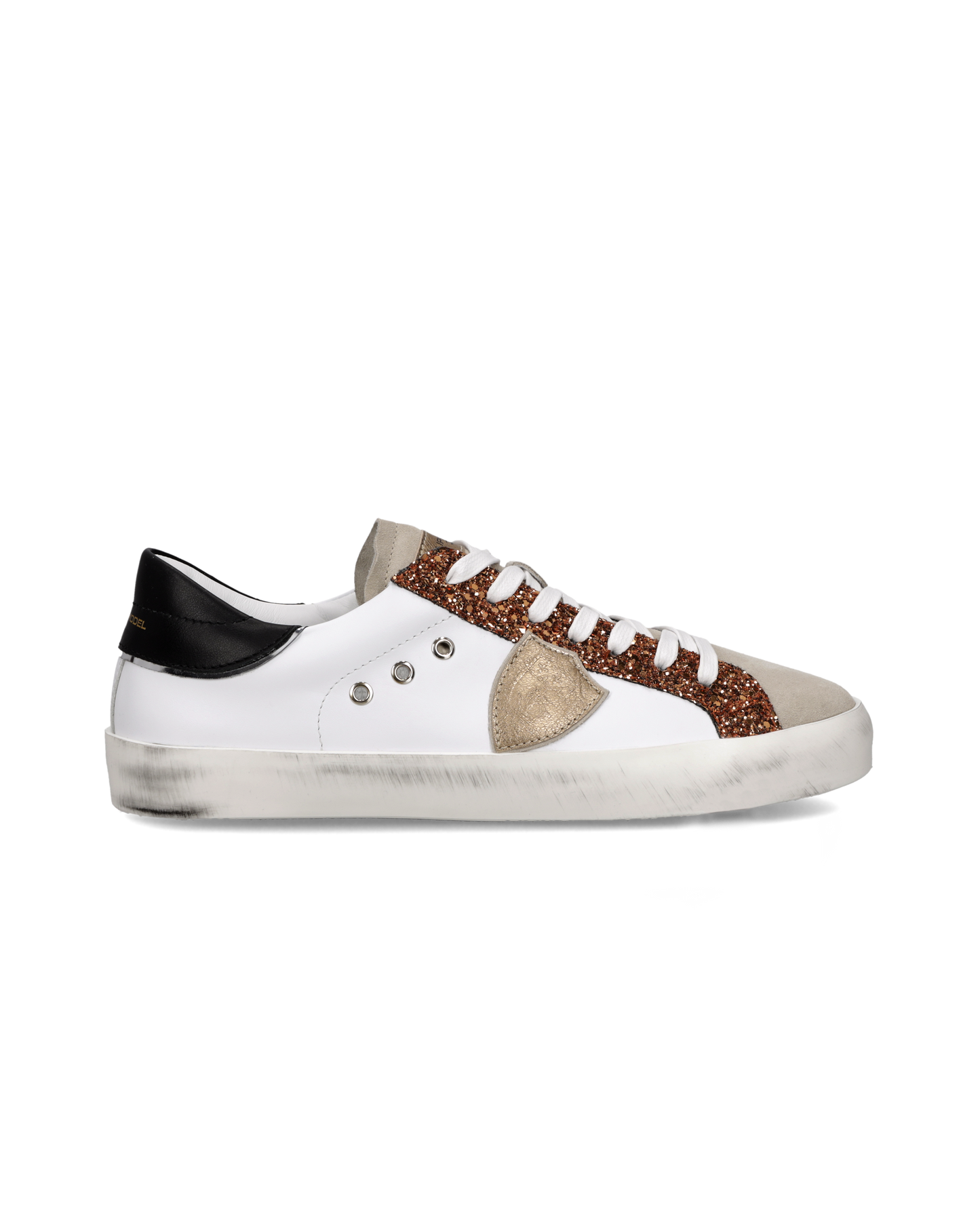 Sneaker Prsx Junior, Bianco Cognac 