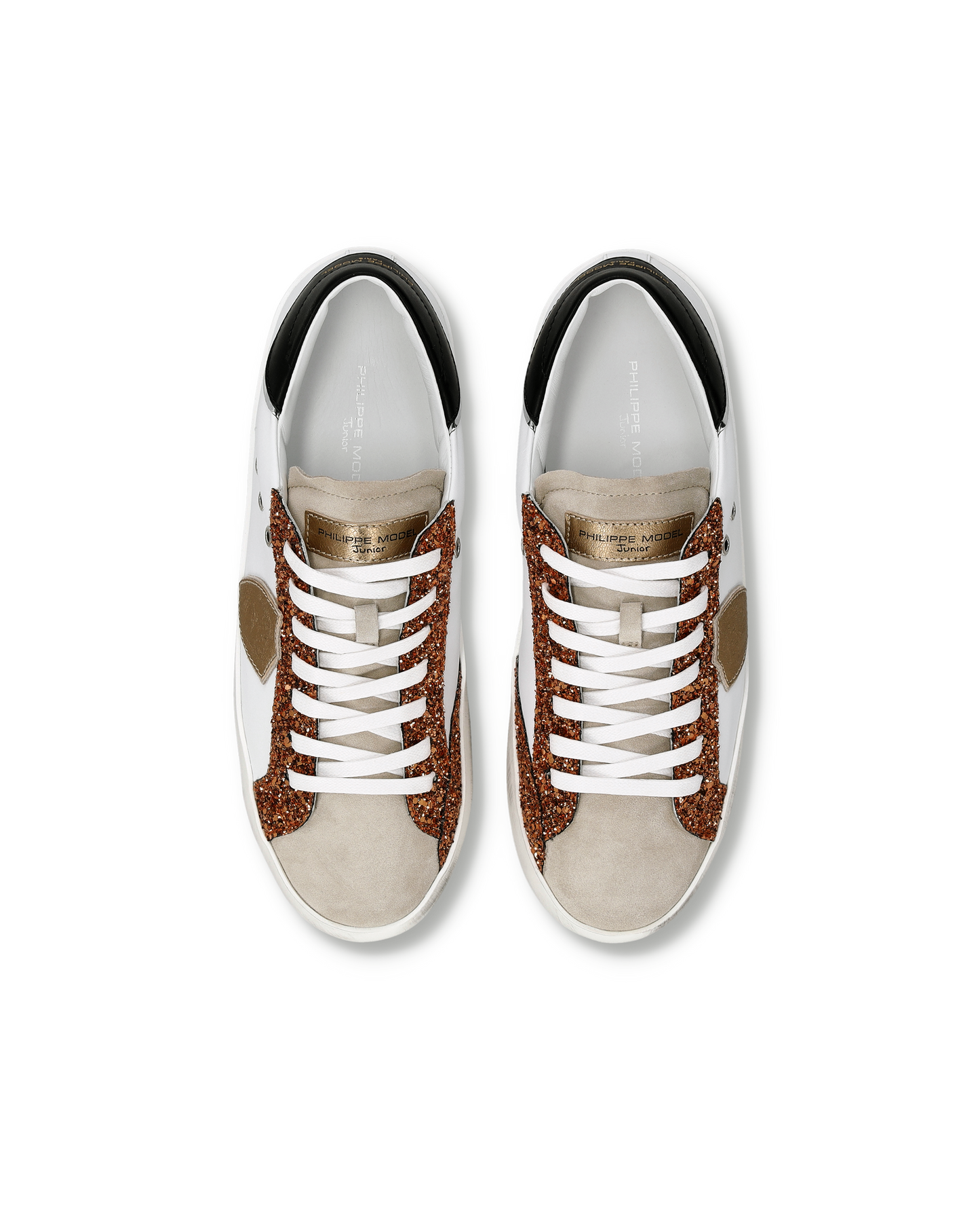 Sneaker Prsx Junior, Bianco Cognac 