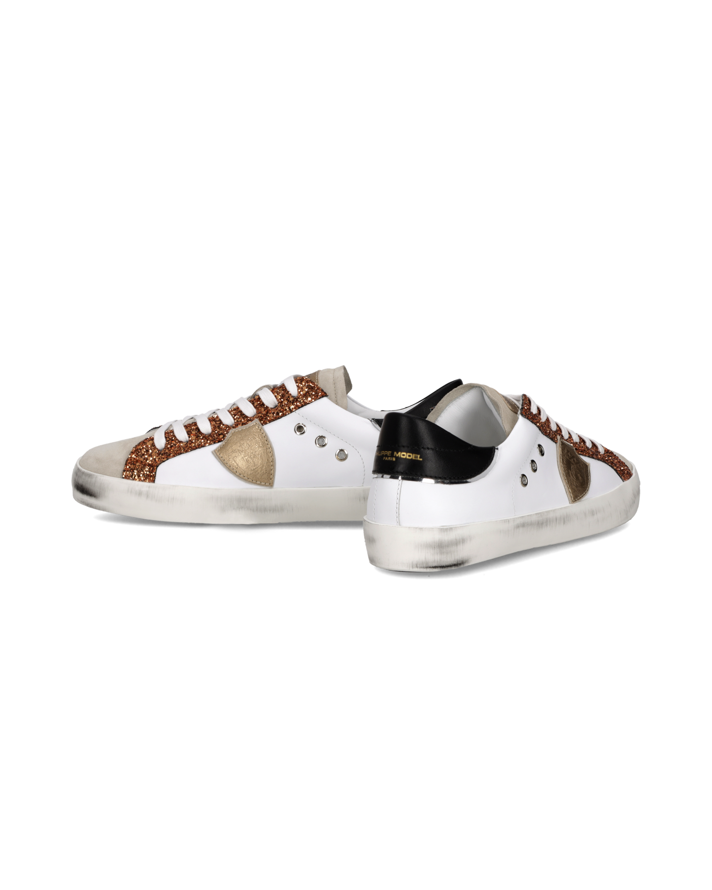 Sneaker Prsx Junior, Bianco Cognac 