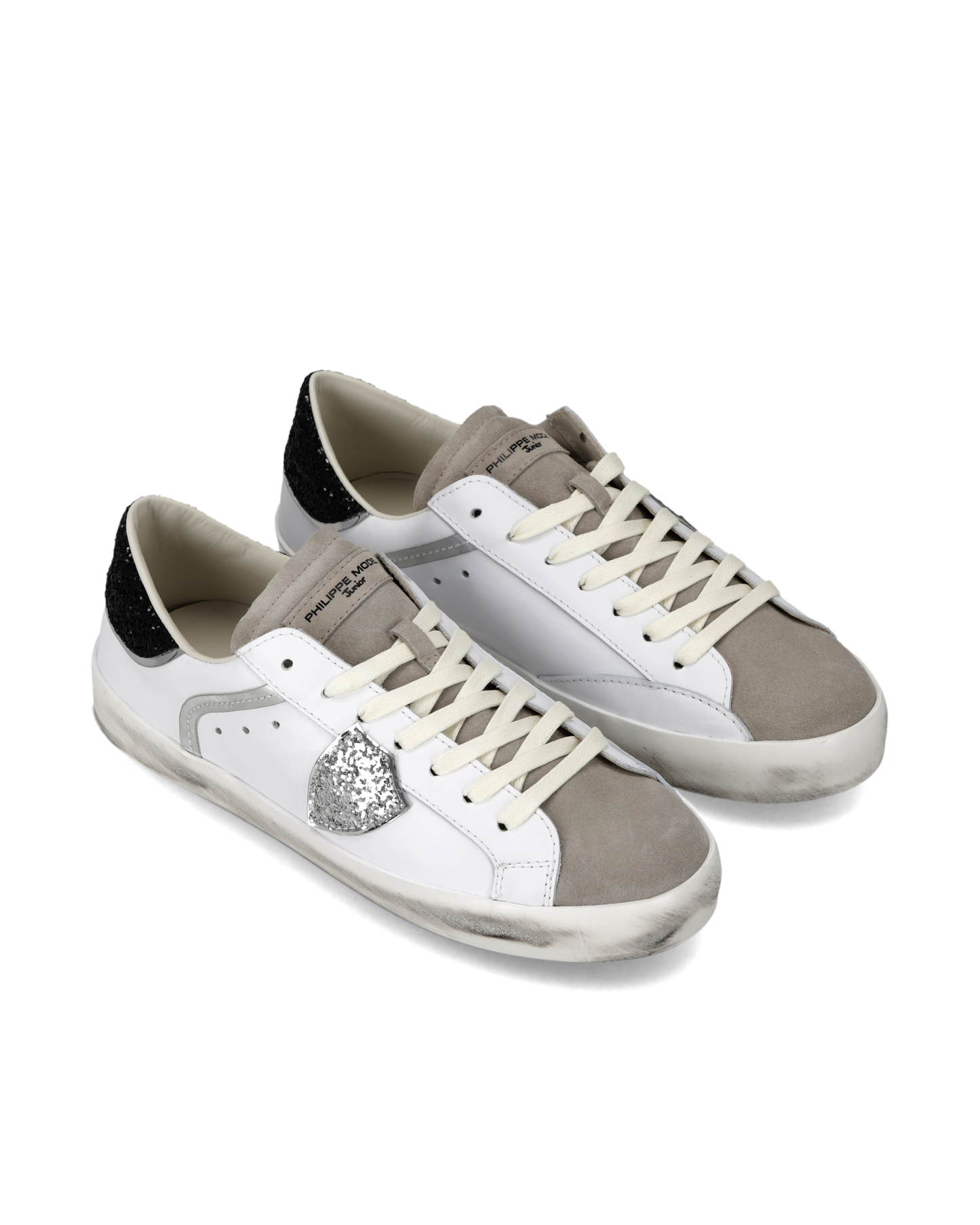 Baskets Prsx Junior, Blanc Noir