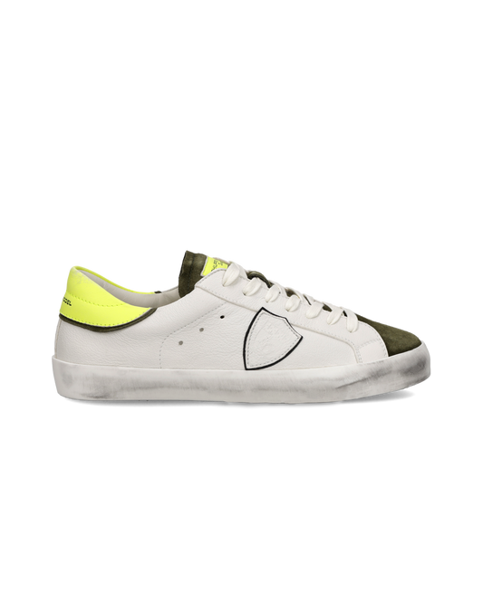 Sneaker Prsx Junior, Bianco Giallo