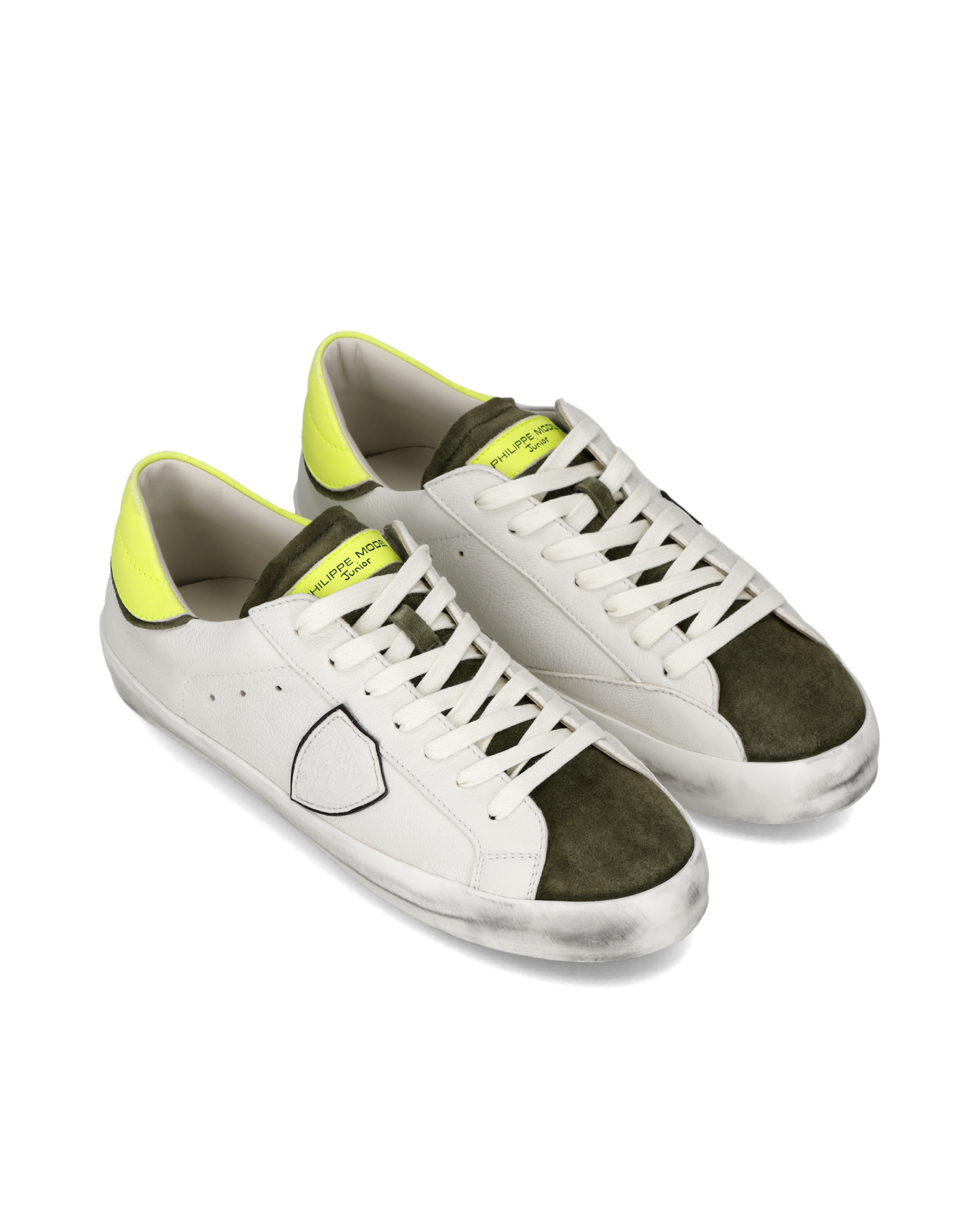Sneaker Prsx Junior, Bianco Giallo