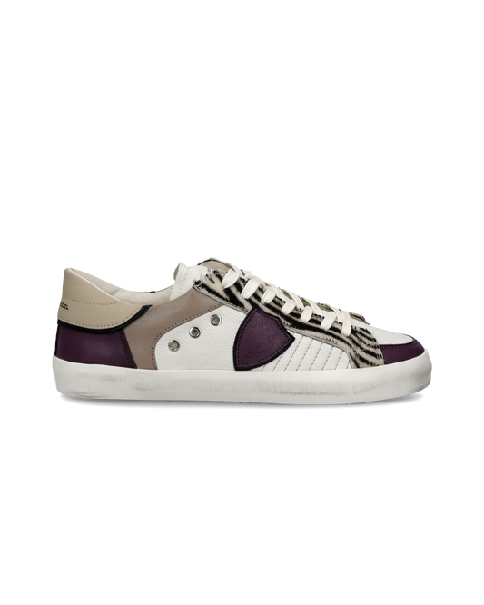 Sneaker Prsx Junior, Bianco Viola