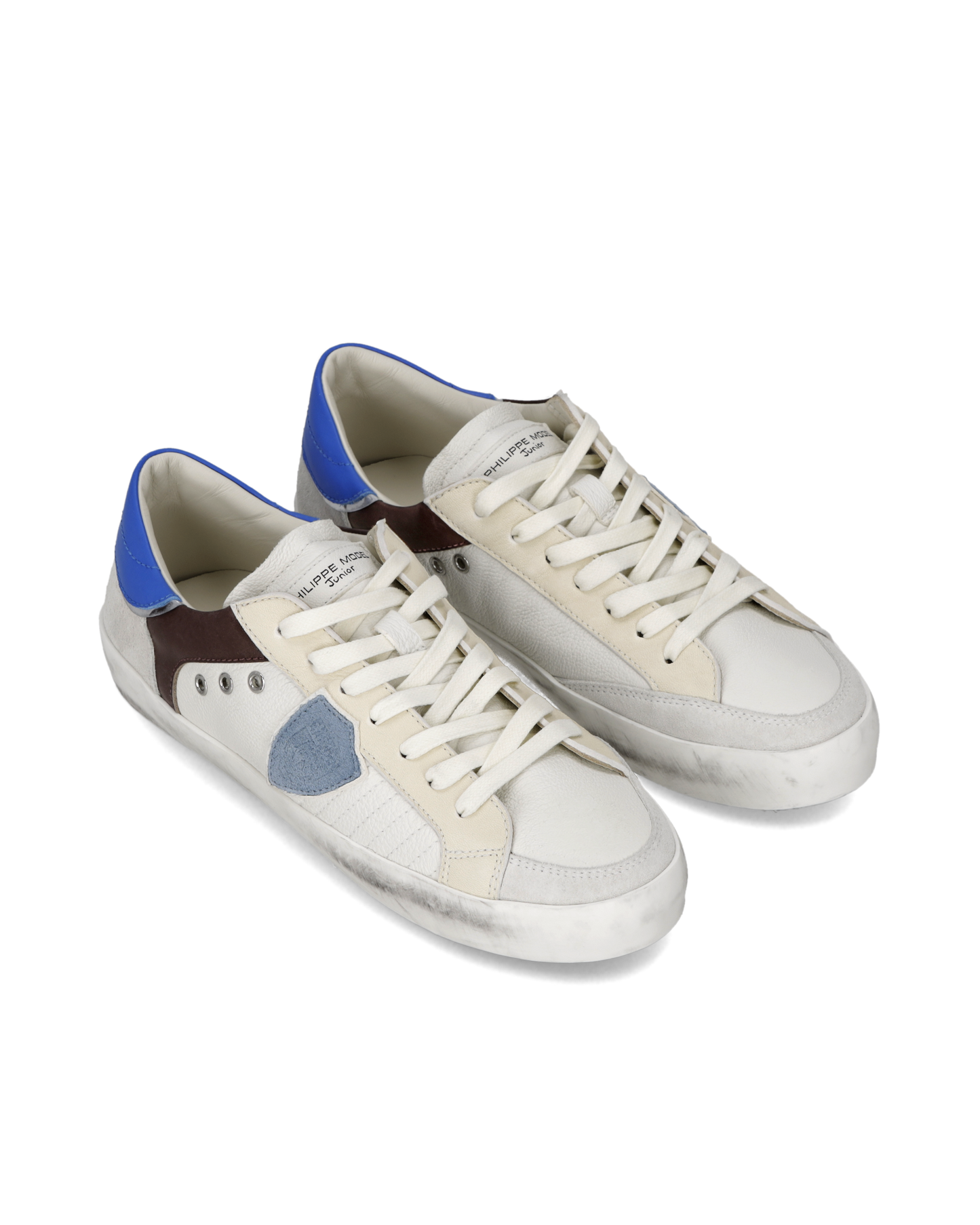 Sneaker Prsx Junior, Bianco Blu Girigio