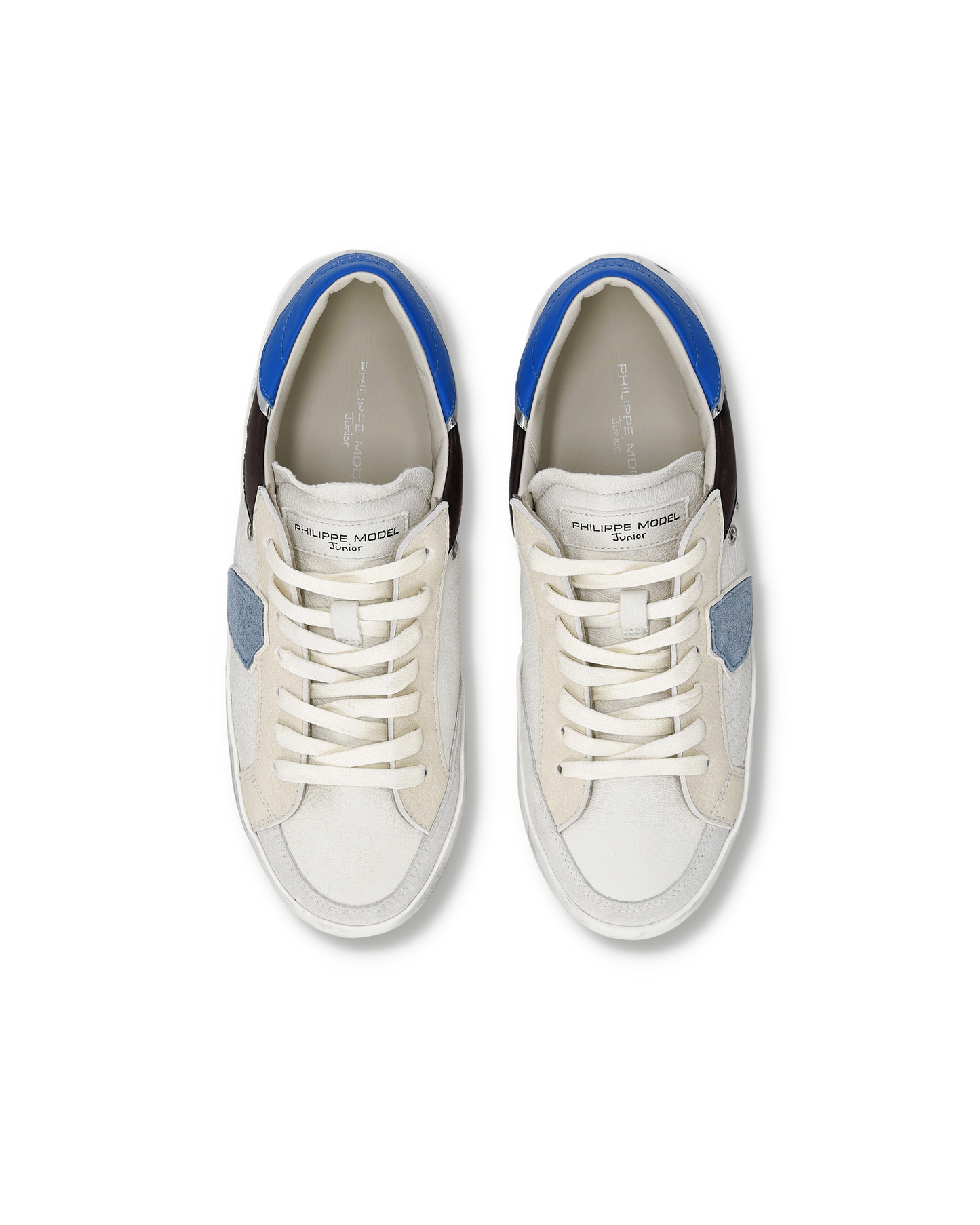Sneaker Prsx Junior, Bianco Blu Girigio